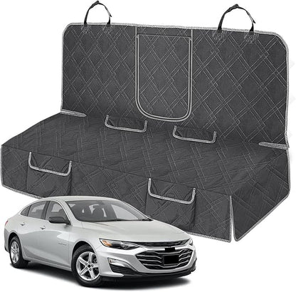 Dog Car Seat Cover Compatible with Chevy Malibu 2004-2025, Waterproof Pet Bench Seat Cover for Back Seat, 600D Heavy Duty Scratch Proof Nonslip Truck Seat Covers for Dogs