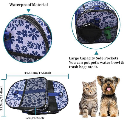 Soft-Sided Kennel Pet Carrier for Small Dogs, Cats, Puppy, Airline Approved Cat Carriers Dog Carrier Collapsible, Travel Handbag & Car Seat