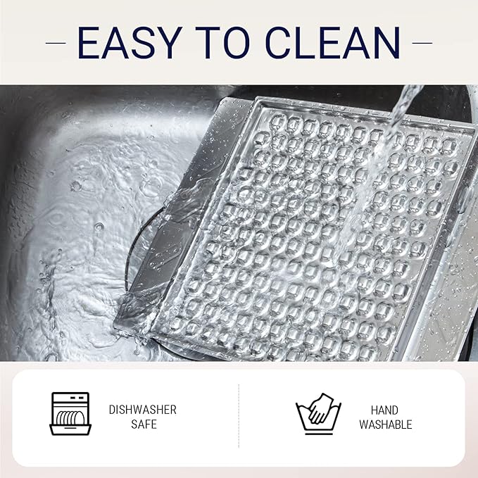 PEGGY11 Durable Stainless Steel Lick Pad for Cats & Dogs | Strong Suction Cups | Anxiety Relief & Slow Feeder | Dishwasher Safe - Single