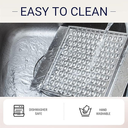 PEGGY11 Durable Stainless Steel Lick Pad for Cats & Dogs | Strong Suction Cups | Anxiety Relief & Slow Feeder | Dishwasher Safe - Single
