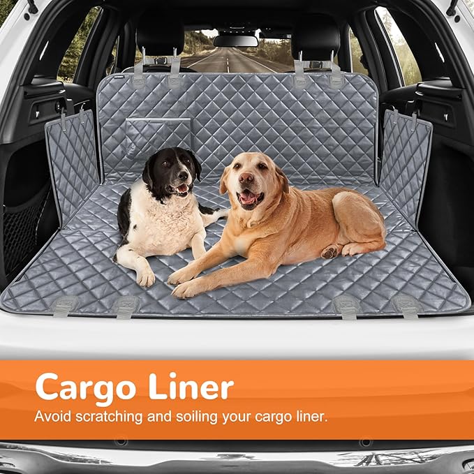 URPOWER Dog Car Seat Cover for Pets 100% Waterproof Seat Cover Hammock 600D Heavy Duty Scratch Proof Nonslip Durable Soft Back Seat Covers for Cars Trucks and SUVs