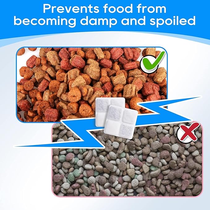 16 Pack Pet Food Desiccant Bag Compatible with Petlibro Automatic Cat Dog Feeders, PLAF001, PLAF002, PLAF101, PLAF005, PLAF006, Upgrade Packets Keep Pet Food Dry and Fresh