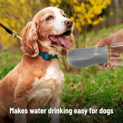 Mr. Pen Portable Dog Water Bottle, 19 oz, Large, Grey, Travel Dog Water Bottle Dispenser, Not Dishwasher Safe