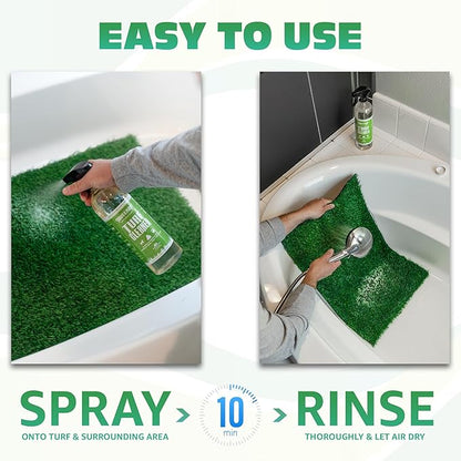 Paws and Play Turf Cleaner for Pet Urine Outdoor and Indoor | Artificial Grass Dog Urine Cleaner That Cleans and Deodorizes Pet Waste on Fake Grass For Dogs - 96 Fl Oz (Pack of 3)