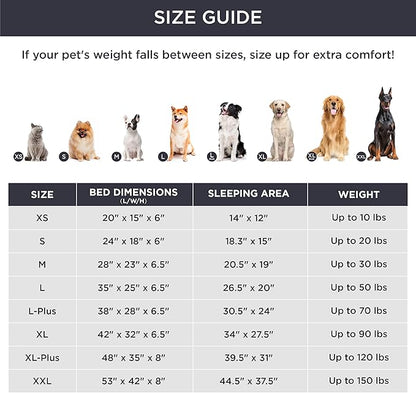 Bedsure XL Orthopedic Dog Bed for Extra Large Dogs - Washable XLarge Dog Cat Bed Waterproof, Comfort Dogs Couch Sofa with Washable Removable Cover, Pet Bed with Nonskid Bottom, Dune Haze Blue, 42"