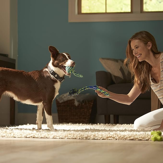 Franklin Pet Supply Co. Dog Rope Toy – 3 Pack of Puppy Rope Toys for Chewing, Tug-of-War, and Fetch – Durable – Non-Toxic Dental Chew – Dog Teething Aids
