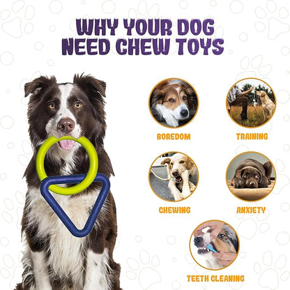 Tug of War Dog Toy – Interactive Toy for Aggressive Chewers, Puppy Teething, Dog Toys to Keep Them Busy