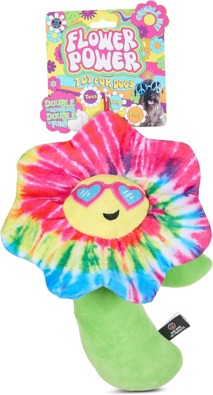 Bow Wow Squeaky Plush Dog Toys – Crinkle Sound – Fun Food & Novelty Shapes – Toss, Tug & Fetch – Canvas & Plush – for Small to Medium Dogs – Multiple Styles (1 Count)