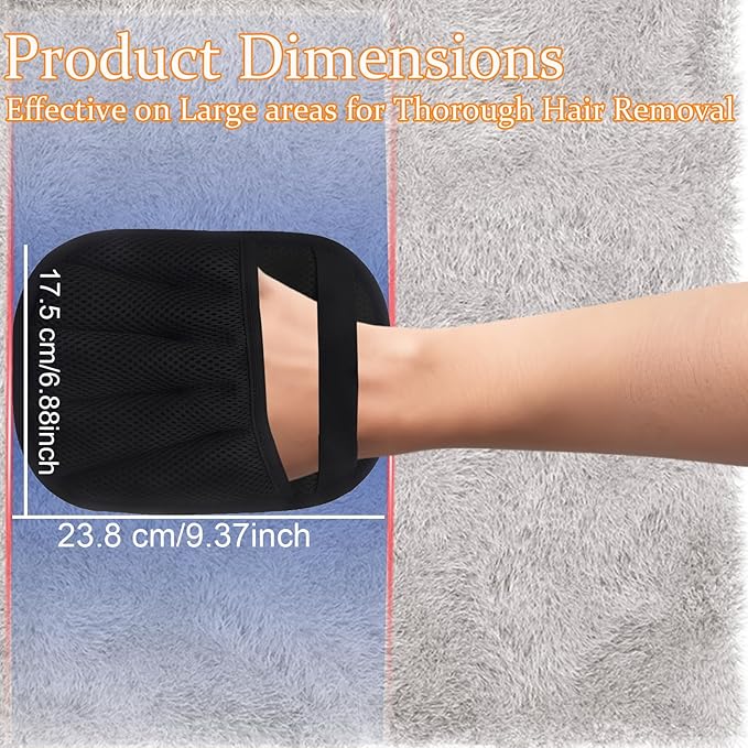 Pet Hair Removal Glove for Dogs and Cats, 1PCS Upgrade Reusable Electrostatic Gloves for Deshedding, Washable Cat Grooming Brush Five-Finger Magic Gloves for Clothing Carpet Sofa Car Seat