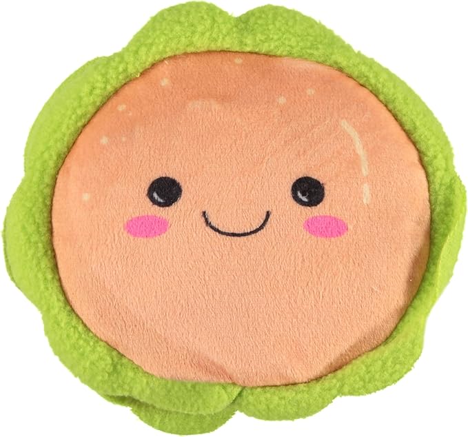 Cudlie 3 Pack Plush Dog Chew Toys – Soft Squeaky Puppy Toys for Small Dogs– 4" Durable, Cute & Safe Pet Toy Gift Set (Food, Fruit, Farm, Zoo & Safari Animal Themes)