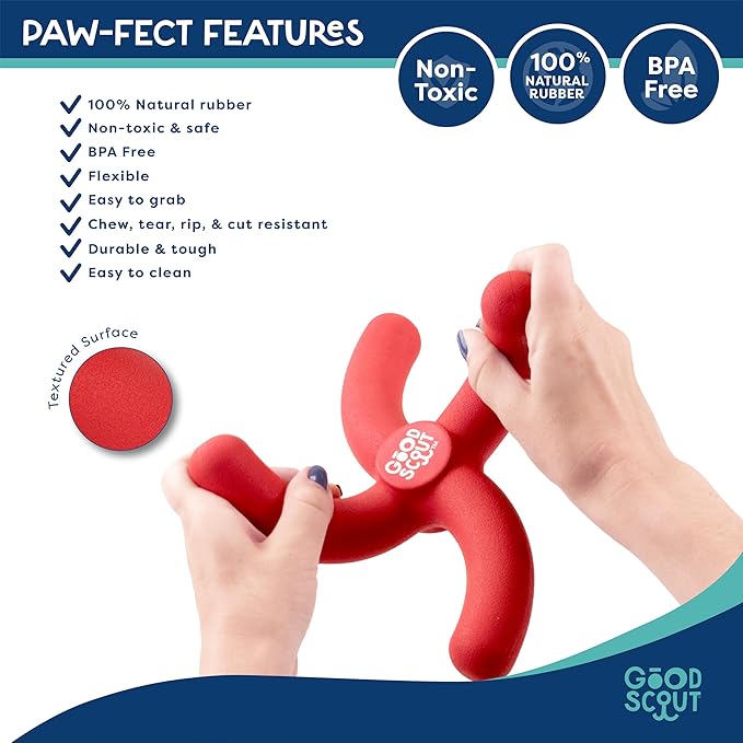 Good Scout Boomerang Dog Toy for Tugging & Chewing, Best Fetch Toy for Aggressive Chewers, Medium & Large Dogs