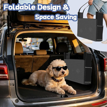 Dog Steps for Car, Truck, SUV, Dog Stairs for Car with Upgraded Non-Slip Surface, Foldable Dog Ramp for Car, Pet Stairs for Large Dogs, 5 Steps