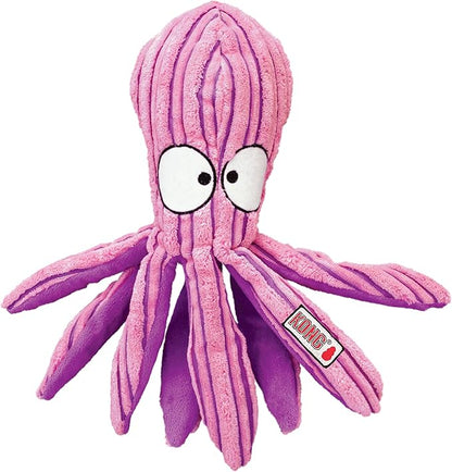KONG Cuteseas Rufflez Soft Ridged Plush Dog Toy (Shark/Octopus)