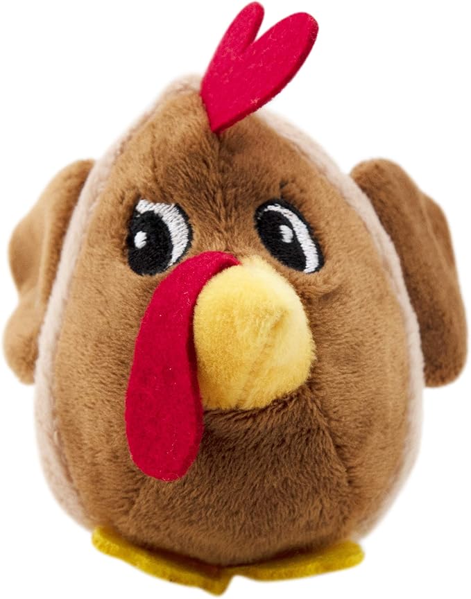 Outward Hound Fattiez Chicken Plush Squeaky Dog Toy, XS