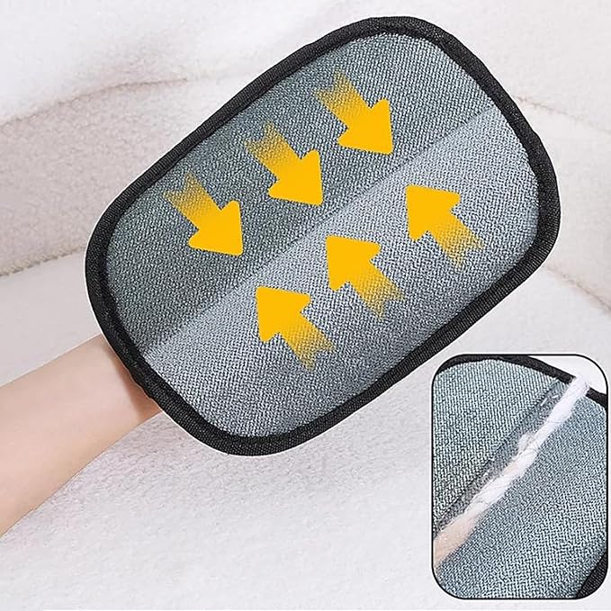 Pet Hair Removal Glove for Cats & Dogs, Pet Hair Remover Reusable Electrostatic Gloves, Efficient Pets Grooming Gloves, Efficient Remover for Couch, Carpet, Curtain, All Kinds of Fabrics (1)