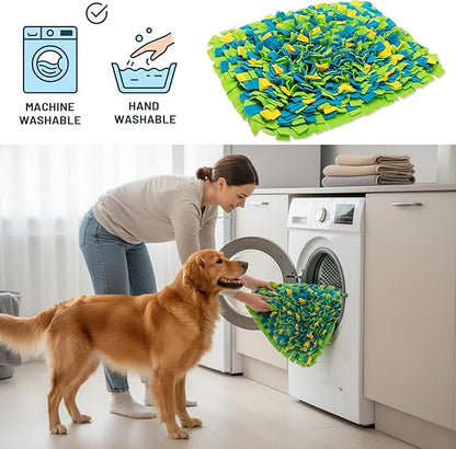 Snuffle Mat for Dogs, Interactive Dog Toys for Slow Feeding & Smell Training Indoor Outdoor, Enrichment Pet Foraging Mat for Small, Medium & Large Dogs, Rabbit, Puppy, Cat, (16"*22")