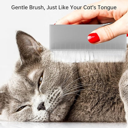 4PC Soft Cat Brush – Gentle Cat Tongue Brush for Grooming, Dense Barbed Design, Ideal for Sensitive Cats, Lightweight & Eco-Friendly