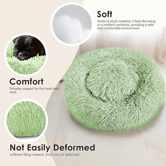 Dog Beds Large Sized Dog and Cats, 32in Pet Beds for Large Pet, Washable Indestructible Extra Large Dog Bed (Green)
