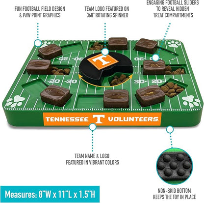 Pets First NCAA Tennessee Volunteers Puzzle Toy, Puzzle Treat Dog Toy, Interactive Dog Treat Toy, Dog Puzzle Fedding Slow Toy