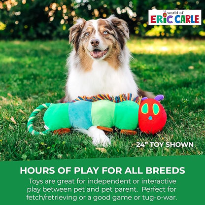 Multipet Eric Carle Very Hungry Caterpillar Rope Tug 24" Dog Toy