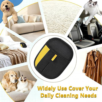 Pet Hair Removal Glove, Newly Upgraded Electrostatic Gloves Pet Hair for Dogs & Cats, Washable and Reusable Hair Remover Tool for Carpet, Curtain, Clothing, Couch, Car Seat - 1 Pcs