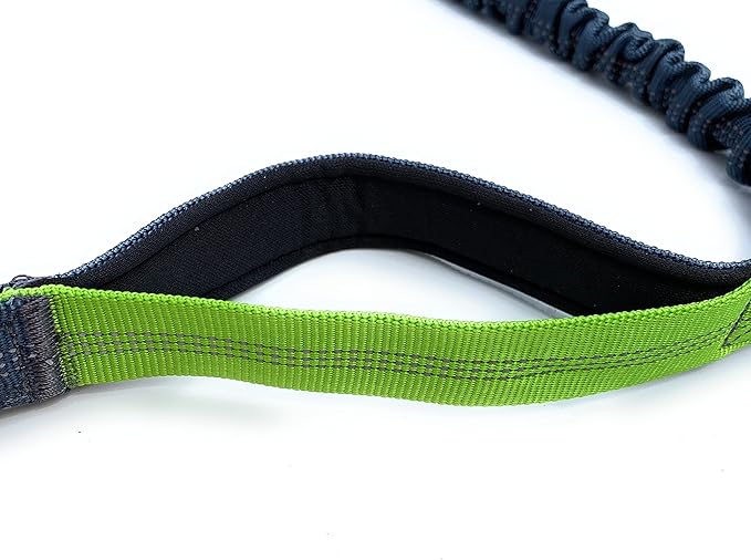 Hands-Free Dog Leash with Locking Carabiner & Waterproof Pouch – Adjustable Waist Belt for Running, Walking & Hiking with Reflective Design