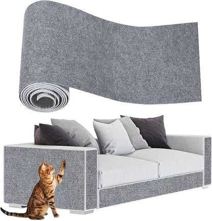 Anit Cat Scratch Couch Furniture Protector,78.7x15.8 Cat Wall Corner Scratcher Pads Mat,DIY Climbing Scratching Carpet Post Board Replacement