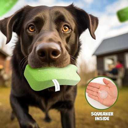 Puff Parody Dog Toy – Funny Squeaky Dog Toys for Interactive Play and Training – Durable, Easy to Clean, Birthday Gifts for Small, Medium and Large Dogs - Mint
