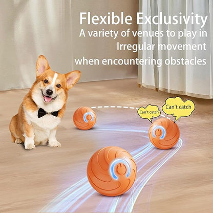 Interactive Cat Toys for Indoor Cats Automatic Moving Rolling Ball cat Toy Balls Moving cat Toys for Indoor Cats and Dog Balls (Spiral)