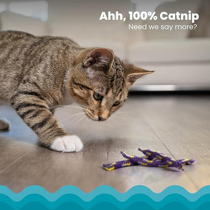 Catstages Nighttime Catnip Rolls Cat Toys - 6 Pack