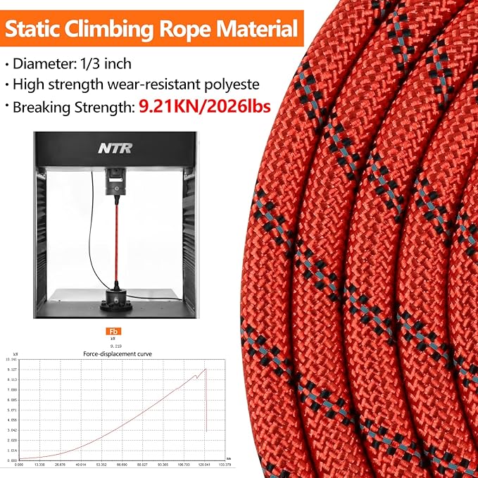 NTR Heavy Duty Large Dog Leash, 30FT Reflective with Swivel Lockable Hook and Comfortable Padded Handle, Puppy for Walking, Hunting, Camping, Backyard Small Medium Dogs, Red