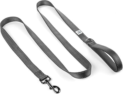 Embark Adventure Dog Leashes - Colorful, Strong, and Sturdy Dog Leash for Small, Medium, and Large Breed Dogs (Black, 5 Ft)