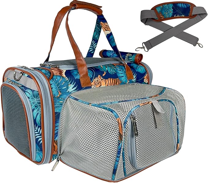 Mr. Peanut’s Gold Series Standard Size Expandable Pet Carrier (El Tigre)