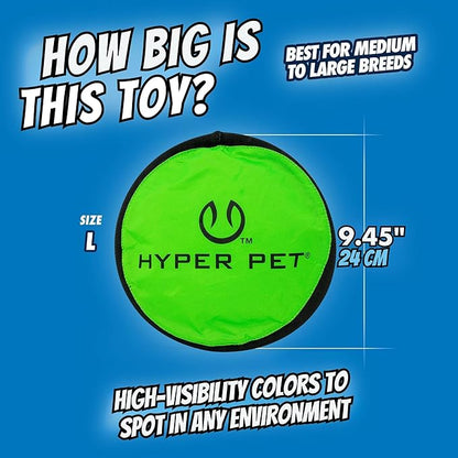 Hyper Pet Flippy Flopper 9" Flying Disc Soft Dog Toy, Floats in Water & Safe on Teeth, for All Breeds, Pack of 5 (Colors May Vary)