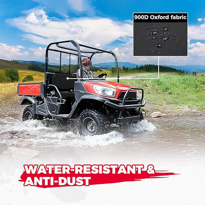 KEMIMOTO Seat Covers Compatible with Kubota RTV X900 X1100 X1120D 1140 XG850 Sidekick, Heavy Duty Camo UTV Seat Protector, UV-Resistant and Water-Resistant
