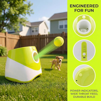 Pet Dog Ball Launcher Automatic Ball Throwing Machine Tennis Ball Launcher Dog Interactive Toy Outdoor