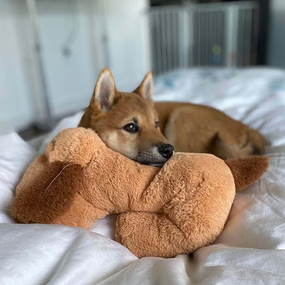 Snuggle Puppy Original Heartbeat Puppy Toy with Real-Feel Pulse & Heat Pack, Plush Dog Comfort Toy for Crate Training, First Nights & New Puppy Transition - Biscuit