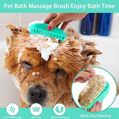 5 PCS Self Cleaning Slicker Brush & Pet Grooming Rake & Bath Brush & Nail Clippers & Pet Comb for Dogs and Cats,Professional Deshedding Dematting Tool for Long and Short Haired Pets