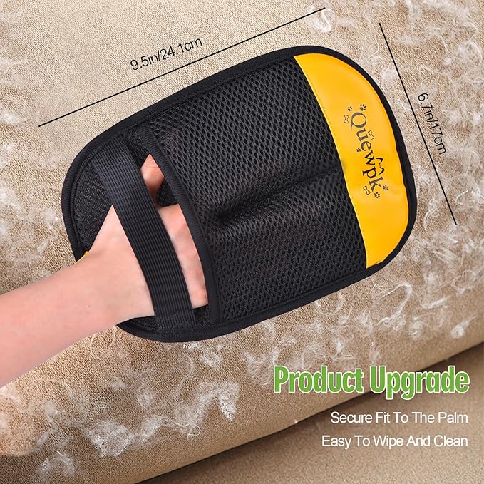 Pet Hair Removal Glove for Dogs & Cats, Reusable Pet Hair Remover Glove for Laundry, Clothing, Couch, Carpet & Car Seat, Lint and Fur Remover Tool