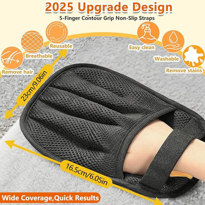 Pet Hair Remover Glove, Pet Hair Remover for Laundry, ReusableElectrostatic Dog Cat Hair Removal Gloves for Furniture