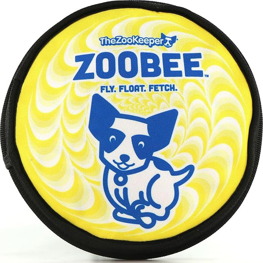 ZooBee Flying Disc Dog Toy – Dog Vision Friendly Colors – Soft & Durable Toss Disc for Indoor & Outdoor Play, Water Fetch & Pool Fun – Safe on Teeth – Floating Dog Toy – Lightweight & Easy to Throw