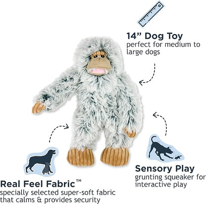 Tall Tails Plush Rope Body Squeaker Dog Toys, Yeti