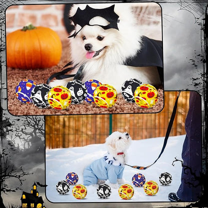 Libima 36 Pcs Halloween Dog Tennis Balls Bulk 2.5 Inches Toy Ball for Small Medium Large Dogs Durable Teething Chew Toys for Aggressive Dogs Exercise Training Catching, 3 Styles(Pumpkin)