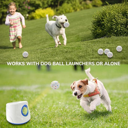 8 Pack Dog Balls, Dog Toy Balls 2.28'' - Indestructible Dogs Ball for Aggressive Chewers, Small Tennis Ball for Dogs(Small/Medium), Fit Same Listing Automatic Launcher Only ETPU Material