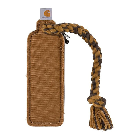 Carhartt Pet Training Tools, Durable Dog Tool for Tug and Fetch, Bumper Compressed Flet (Carhartt Brown)