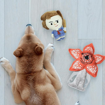 design LAB, Inc. Stranger Things Official Merchandise | Interactive Toys for Indoor Play | Steve & Demogorgon 2-Pack Set | Cool Dog Toy Stuffed Animals | Stranger Things Toys