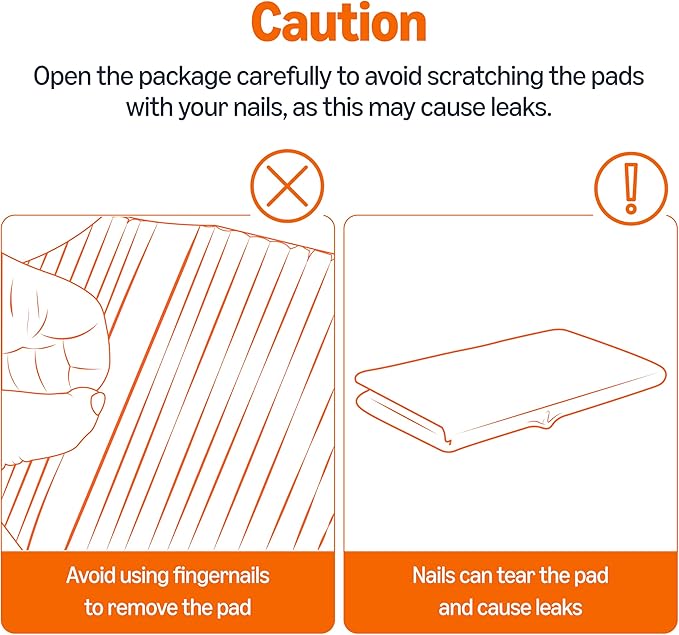Amazon Basics Heavy Duty Dog and Puppy Pee Pads, Leak-Proof 5-Layer Super Absorbent, Quick-Dry Surface for Potty Training, Regular Size, 24x23", Blue & White, 50 Count