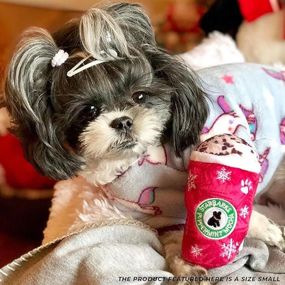 Haute Diggity Dog Starbarks Puppermint Mocha, Plush Holiday Christmas Dog Toys with Interactive Squeaker, Stimulating Pet Enrichment, Machine-Washable & Safe Materials for All Breeds, Mini Size Small