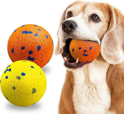 Dog Balls Indestructible Tennis for Dogs Durable Bouncy Dog Toy for Aggressive Chewers Interactive Dog Toys for Water Toy Fetch Balls 2 Pack