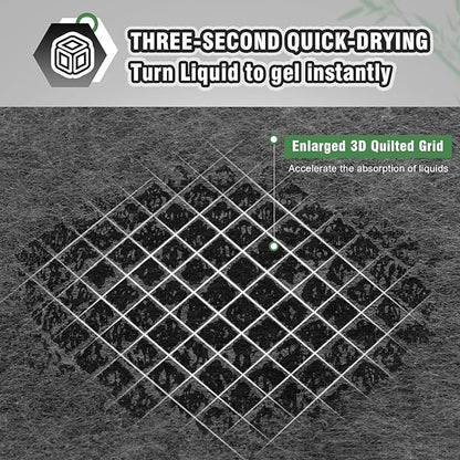 IMMCUTE Extra Large 36"X36" Charcoal Training Pads for Dogs, 30 Count, Activated Carbon Odor Control, XL Pads with Adhesive Strip